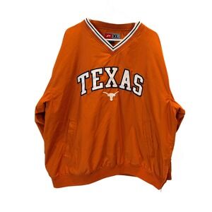 XL Vintage Style Texas Longhorns Pro Player Orange Pullover Windbreaker